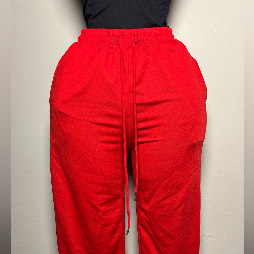 Stylish Red Women's Pantsuit